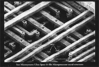 Microprocessor metal structures