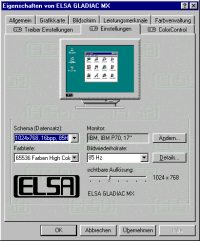 Monitor-Einstellungen