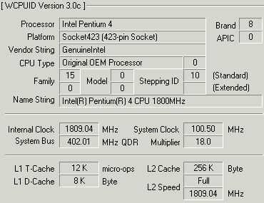 WCPUID Shuttle AB30R
