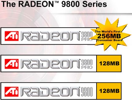 Radeon 9800 Modelle