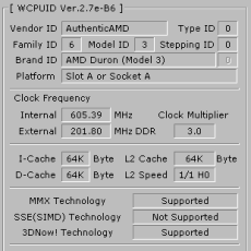 WCPUID Duron 600