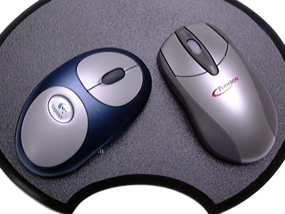 Logitech Cordless MouseMan Optical vs. Anubis Typhoon Optical RF Mouse