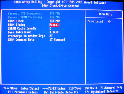 BIOS Speichertimings