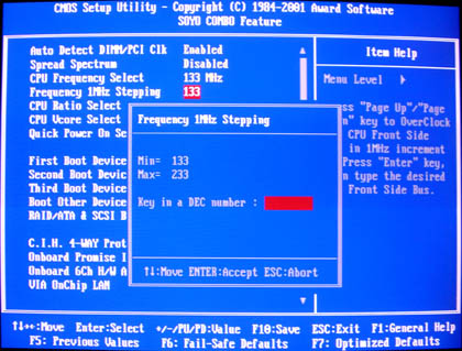 BIOS FSB