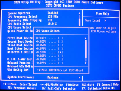 BIOS VCore Neu