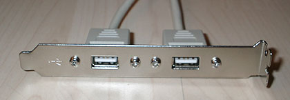 USB Slotblech