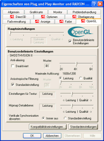 Eingeschaltetes Full Scene Anti Aliasing