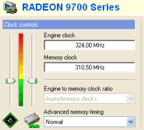 Taktraten Radeon 9700 Pro