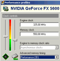 GeForce FX5600: 3D-Modus