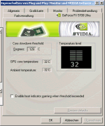 MSI FX5700U-TD128 Temperatur im Desktop-Betrieb
