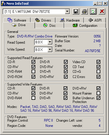 Mitsumi DW-7872TE Info