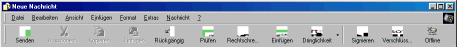 Outlook Express Neue Mail Schaltflächen-Leiste