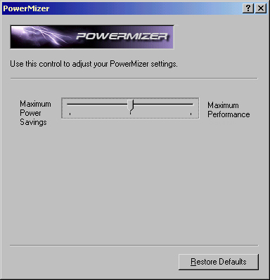 PowerMizer Software (Quelle 3DGPU.com)