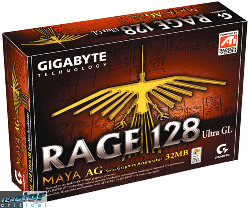 Gigabyte MAYA AG Box (Rage 128 Pro - vorläufiges Design)
