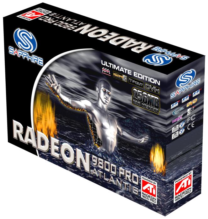 Sapphire Radeon 9800 Atlantis Pro Ultimate Edition Box