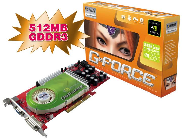 XpertVision prasentiert die AGP Grafikkarte GeForce 6800GS Super mit 512 MB Arbeitsspeicher fur hochste Auflosungen Hartware