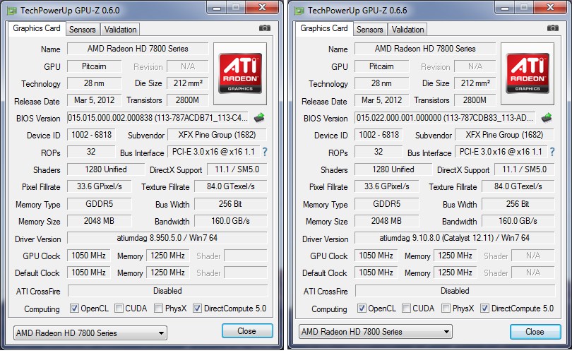 Vergleich: GPU-Z