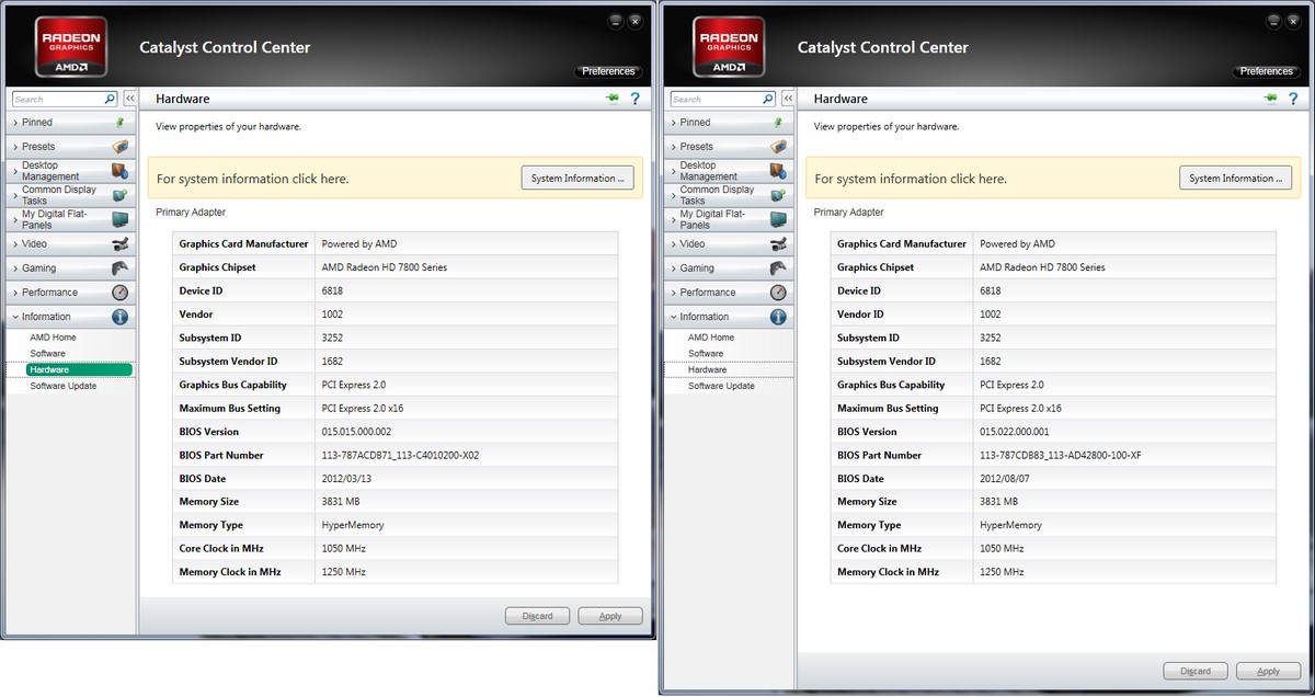 Vergleich: CCC Hardware-Infos