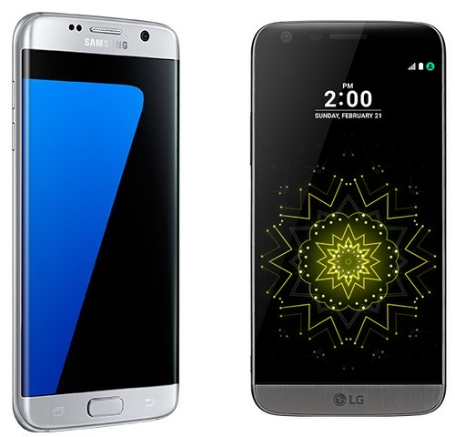 Samsung Galaxy S7 edge und LG G5