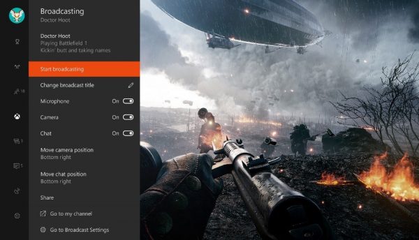 Creators Update Streaming