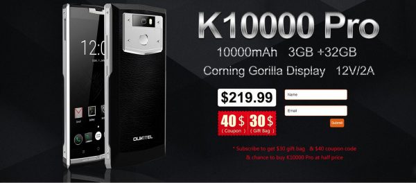 Oukitel K10000 Pro subscription