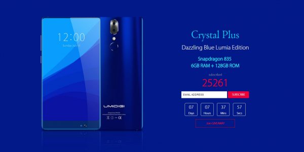 UMIDIGI CRYSTAL Plus Lumia