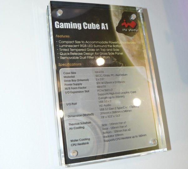 In Win Gaming Cube A1 Daten