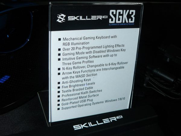 Sharkoon SkillerMech SGK3 Daten