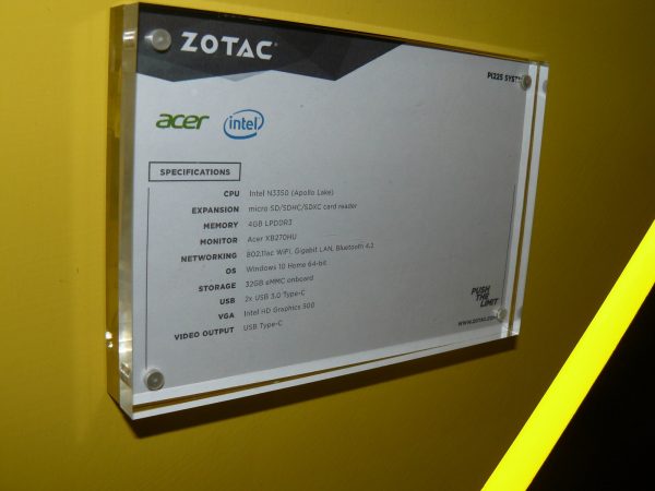 Zotac PI225 Daten