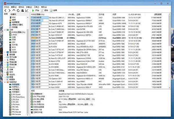AIDA64 Core i3-8350K Bench1