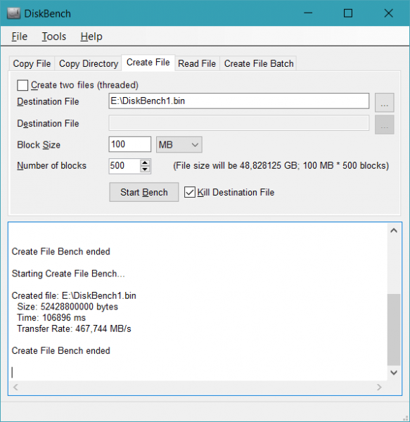 BX300 DiskBench 48 GByte