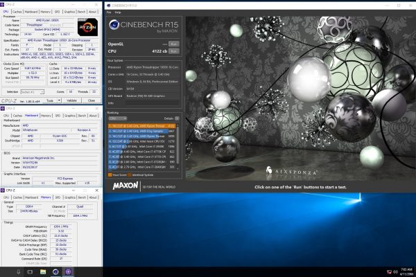 Ryzen Threadripper OC Cinebench