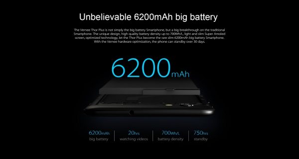 Vernee Thor Plus Battery