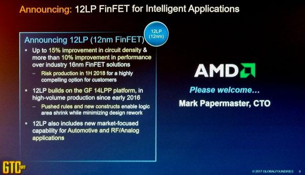 AMD 12LP FinFET Announcement