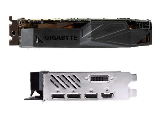 Gigabyte GTX 1080 Mini-ITX Top und Anschlüsse