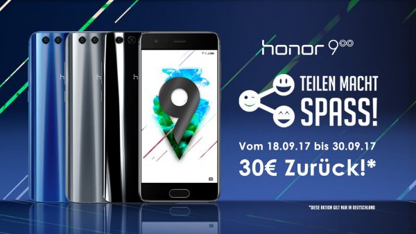 Honor 9 Teilen macht Spaß