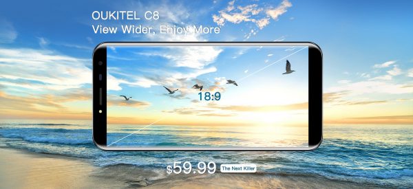Oukitel C8 View wider enjoy more