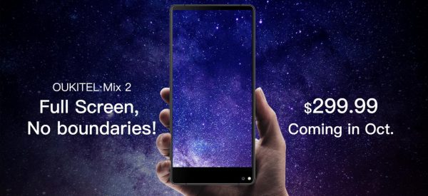 Oukitel Mix 2 Full Screen no boundaries