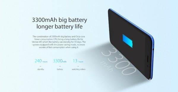 Vernee M5 3300mAh big battery