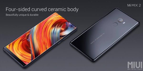 Xiaomi Mi Mix 2 Curved ceramic body