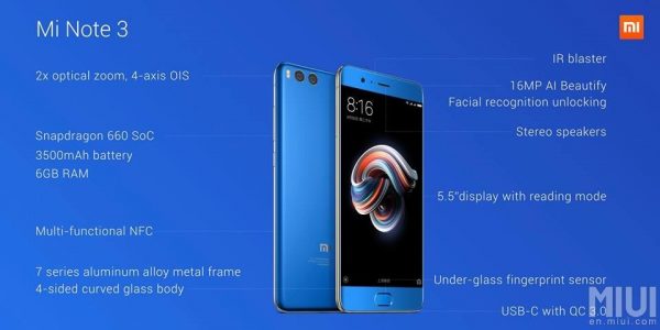 Xiaomi Mi Note 3 Overview