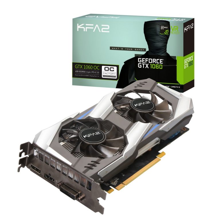 KFA2 präsentiert GeForce GTX 1060 OC mit hohem Übertaktungspotential ...