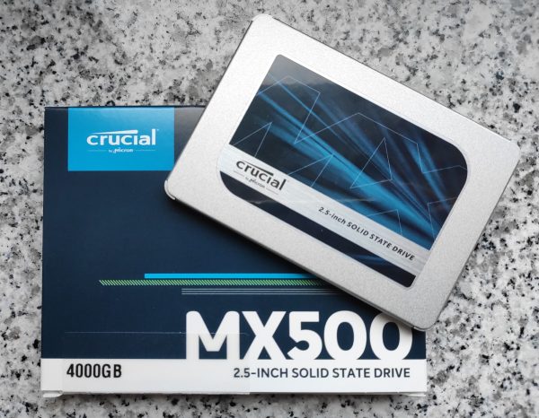Crucial MX500 mit Verpackung