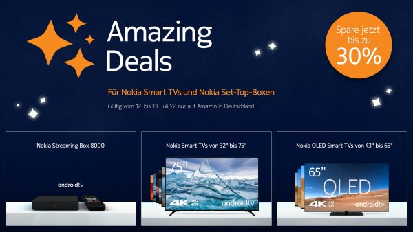 Ahorre hasta un 30 % en televisores inteligentes Nokia en Amazon Prime Day y un 20 % con ofertas increíbles de la tienda en línea StreamView: hardware
