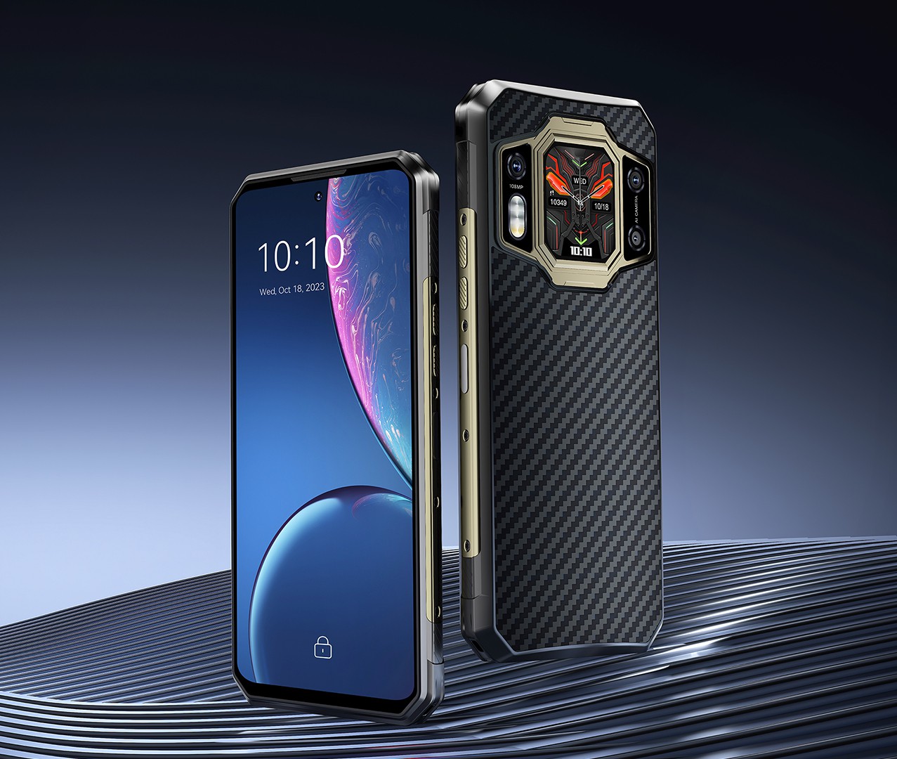 KJYFOANI Custodia In Silicone + 3 Vetri Temperati Per Oukitel WP30 PRO (6.78'') – Cover TPU Sottile Nero