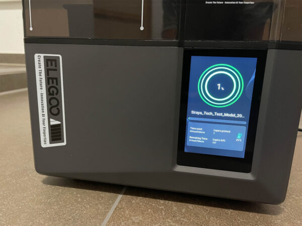 Displayanzeige während des Drucks