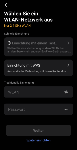 Ecoflow App - Stream Einrichtung 2