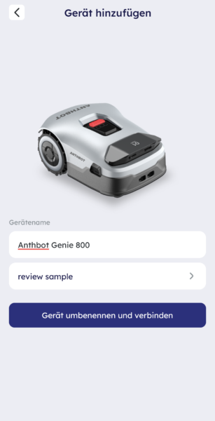 Anthbot Genie 800 - App Erstinbetriebnahme 6