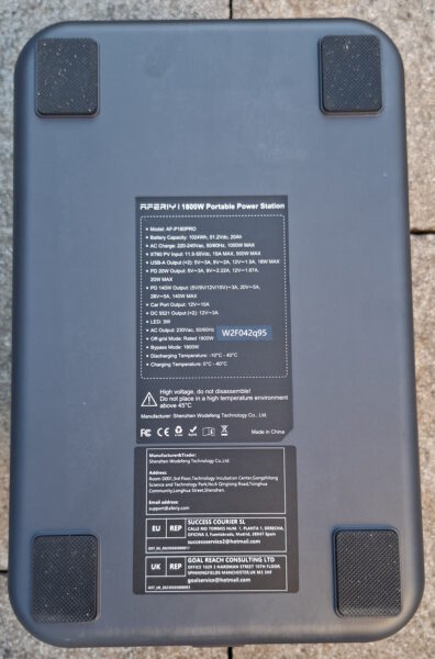 AFERIY P180 Pro - Unterseite