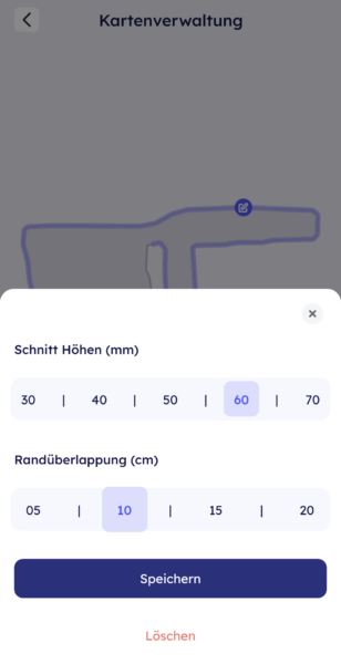 Anthbot M9 Pro - App Kartenverwaltung Rand